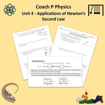 Preview of AP Physics 1 - Unit 4 - Applications of Newton's 2nd Law | Systems | Pulleys