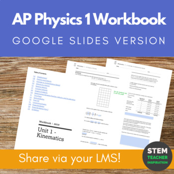 Preview of AP Physics 1 Workbook - Google Slides version for Remote Learning
