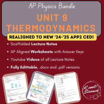 Preview of AP Physics 2- Unit 2 Thermodynamics- Lectures, Practices, and Videos