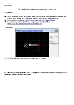 Preview of AP Physics Electromagnetism Online Lab