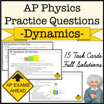 Preview of AP Physics Practice Questions - Dymanics