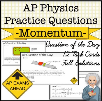 Preview of AP Physics Practice Questions - Linear Momentum