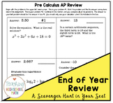 AP PreCalculus End of Year Review Circuit Units 1, 2 and 3