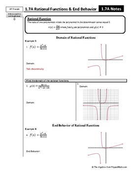 Precalculus rational functions | TPT