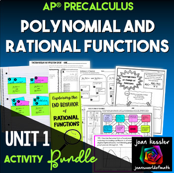 Preview of AP PreCalculus Unit 1 Polynomial and Rational Functions Activity Bundle