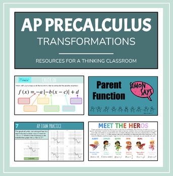 Preview of AP Precalculus Transformations of Parent Functions FULL LESSON