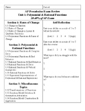 AP Precalculus Unit 1 AP Exam Review
