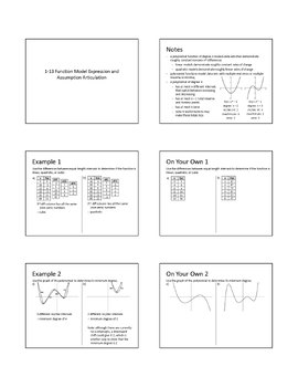 Preview of AP Precalculus Unit 1c (1-11 - 1-14)