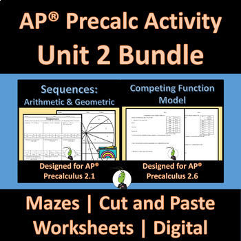 Preview of AP Precalculus Unit 2 Activity Bundle | Google Slides | Google Sheets