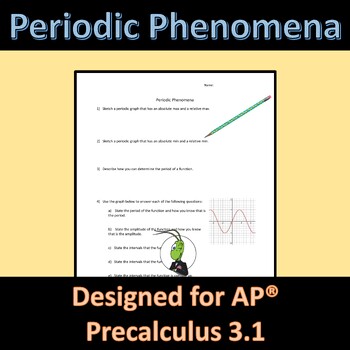 Preview of AP® Precalculus Unit 3.1 Periodic Phenomena Activity