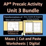 AP Precalculus Unit 3 Activity Bundle | Google Slides | Go