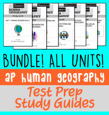 AP Human Geography Exam Study Guides and Prep Packets: ALL