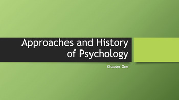 Preview of AP Psychology - Approaches & History, and Research Methods (Powerpoints & HW)