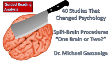 Preview of AP Psychology, 40 Studies That Changed Psychology, Split-Brain, One Brain or Two