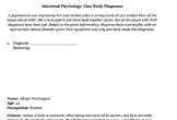 AP Psychology Abnormal Diagnosis Test