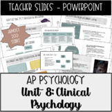 AP Psychology Unit 8 Clinical Psychology Powerpoint Presentations