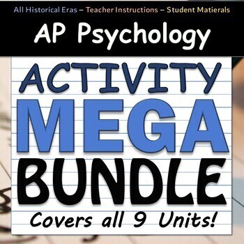Preview of AP Psych / AP Psychology Activity MEGA BUNDLE - All 9 Units - Google Drive
