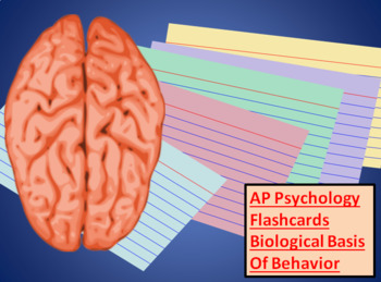 Preview of AP Psychology - Biological Bases of Behavior, Best Flashcard Assignments