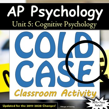 Preview of AP Psychology COLD CASE MYSTERY Activity - Unit 5 - Cognitive Psychology