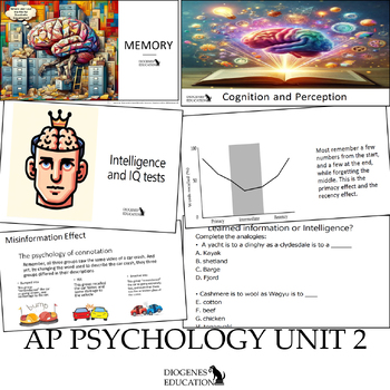 Preview of AP Psychology | Cognition | Psych 2024 Unit 2