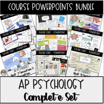 Preview of AP Psychology Complete Course Set of Powerpoint Slides Bundle