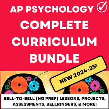 Preview of AP Psychology Complete Curriculum Bundle (NEW 2024-25)