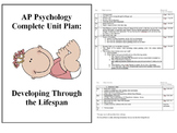 AP Psychology Complete Unit Plan Developing Through the Lifespan