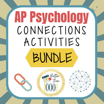 Preview of AP Psychology Connections Activities BUNDLE