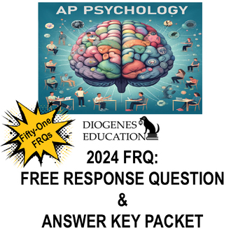 Preview of AP Psychology Course | 2024 FRQ Free Response Question Packet