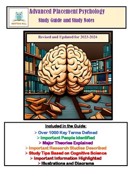 AP Psychology Curriculum/Study Guide for 2023-2024 (Nine Unit Bundle)
