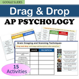 AP Psychology Drag & Drop Review Activities Bundle 