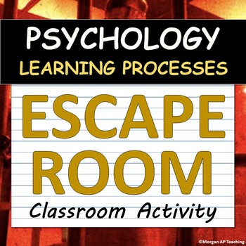 Preview of ESCAPE ROOM! Psychology Classroom Activity - Unit 4 - Learning