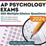 AP Psychology Exam: 800 Multiple-Choice Questions - Test P