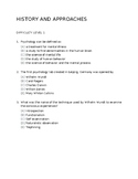 AP Psychology - Exam Questions for Unit 1 tests, quizzes, 