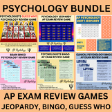 AP Psychology Exam Review Game Bundle of 6 Games: Jeopardy