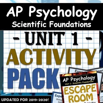 Preview of AP Psych / AP Psychology - Unit 1: Scientific Foundations - Activity Pack!