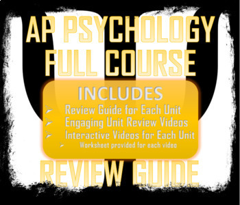 Preview of AP Psychology - Full Course Review Guide - Standard