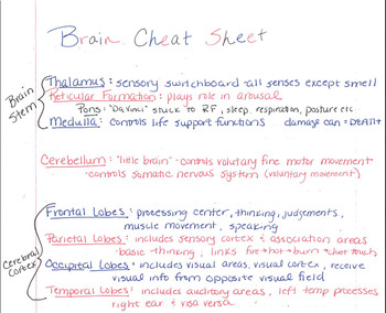 Preview of AP Psychology Handwritten Unit Review to Prep for AP Exam