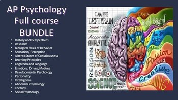 Preview of Honors and Regular Psychology Complete Course Bundle!