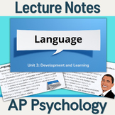 AP Psychology - Lecture Notes - Language (Unit 3)
