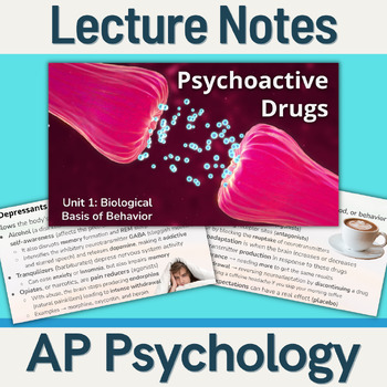 Preview of AP Psychology - Lecture Notes - Psychoactive Drugs (Unit 1)