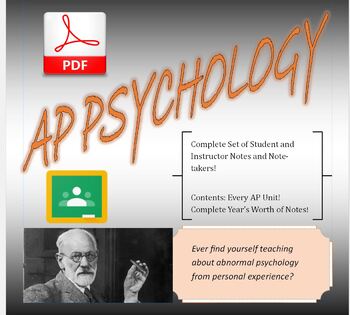Preview of AP Psychology Notes Bundle