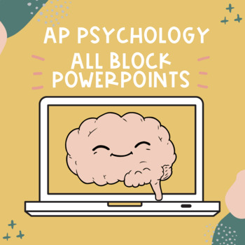 Preview of ALL AP Psychology Block Schedule PowerPoints BUNDLE