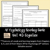 AP Psychology Reading Guide - Unit #5: Cognition