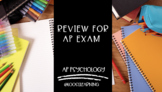 AP Psychology | Review for AP Exam PowerPoint *Editable