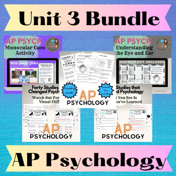 Preview of AP Psychology Sensation and Perception Bundle