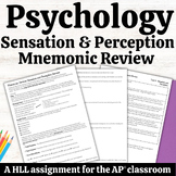 Sensation and Perception |  Mnemonic Activity for AP® Psychology