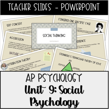 Preview of AP Psychology, Social Psychology Unit Powerpoint Presentation