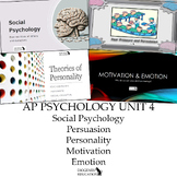 AP Psychology Unit 4 | Social Psychology and Personality |