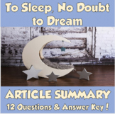 AP Psychology- To Sleep, No Doubt to Dream Article Summary (Aserinsky/Kleitman)